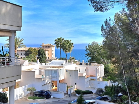 Cas Catala. Fantastic 3 Bedroom Sea View Apartment With Outside Terrace