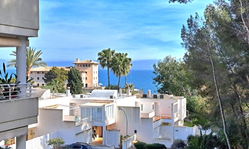 Cas Catala. Fantastic 3 Bedroom Sea View Apartment With Outside Terrace