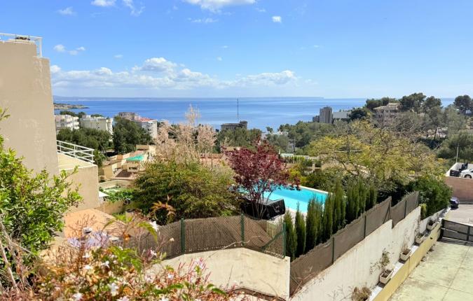 Cas Catala For Sale - 3 Bedroom Sea View Duplex Apartment With Pool