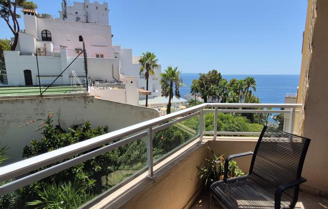 For Sale in Illetas Spacious Studio Apartment with Pool and Sea Views 