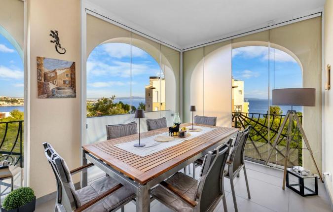 For Sale in Sa Vinya , Bendinat 3 Bedroom Penthouse with Incredible Sea Views . 