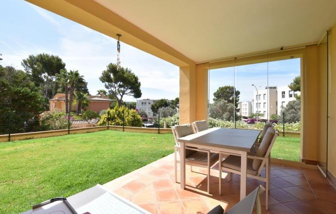 For Sale in Ses Penyes Rotges, Nova Santa Ponsa 3 Bedroom Luxury Garden Apartment 
