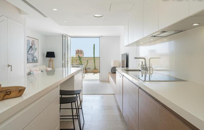 For Sale in Illetes.Modern 2 Bedroom Sea View Duplex Townhouse