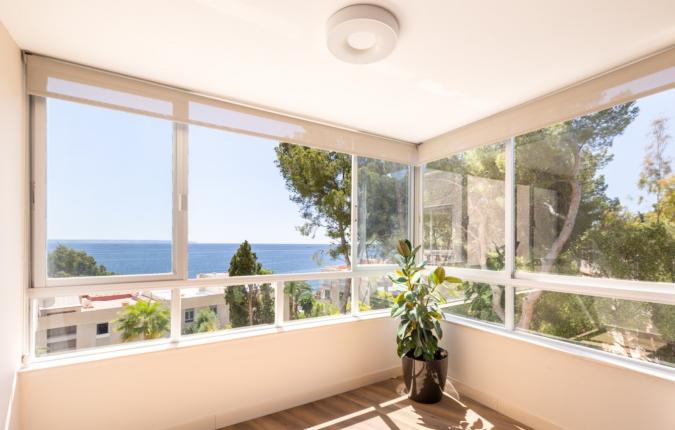 For Sale in Illetes - Front Line 2 Bedroom Apartment With  Sea View REDUCED 
